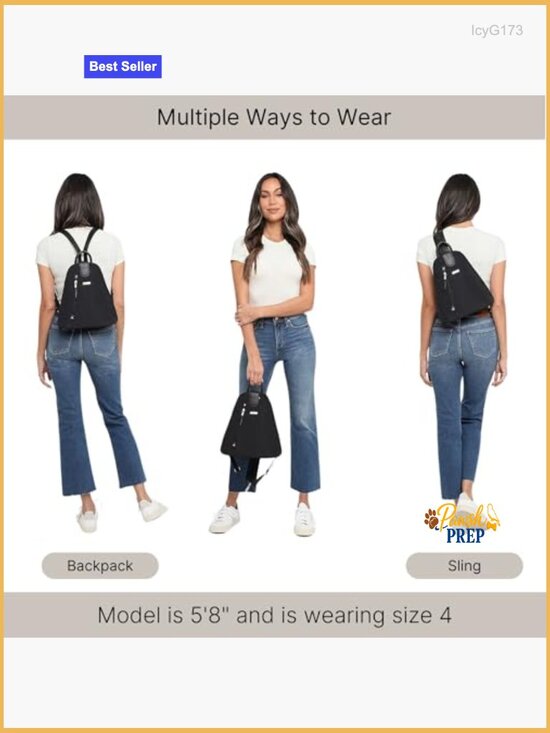 Lightweight Water-Resistant Convertible Backpack with RFID Wristlet main image 5